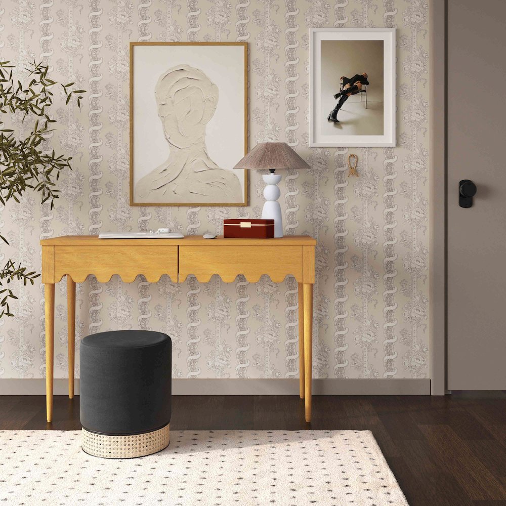 Oodle Natural Ash 2-Drawer Desk. Picture 2