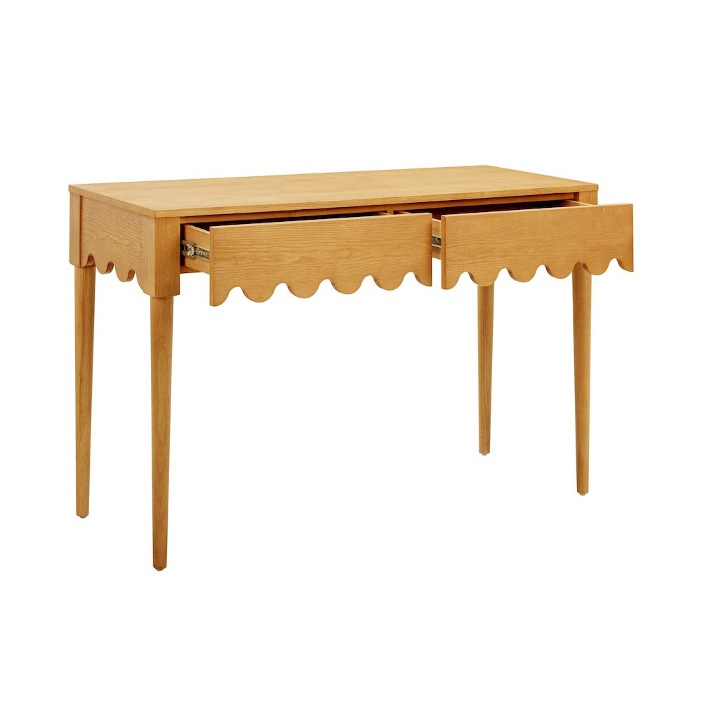 Oodle Natural Ash 2-Drawer Desk. Picture 5
