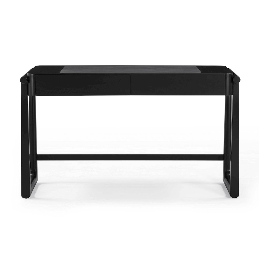 Alfalfa Black 2 Drawer Desk. Picture 3