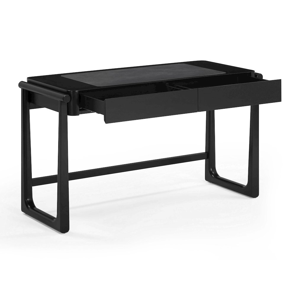 Alfalfa Black 2 Drawer Desk. Picture 4
