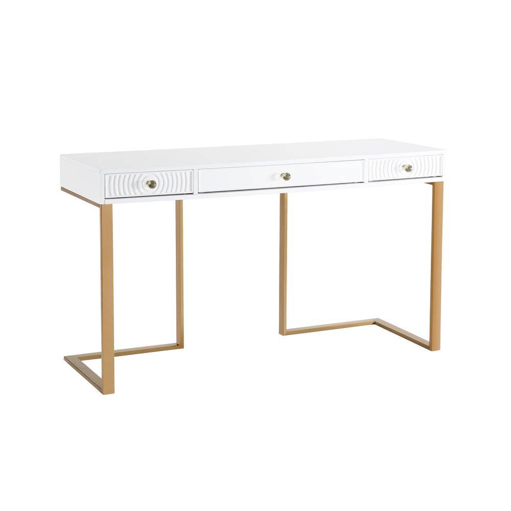 Janie White Lacquer Desk. Picture 2