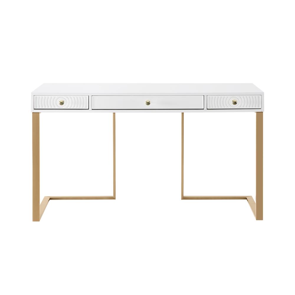 Janie White Lacquer Desk. Picture 5