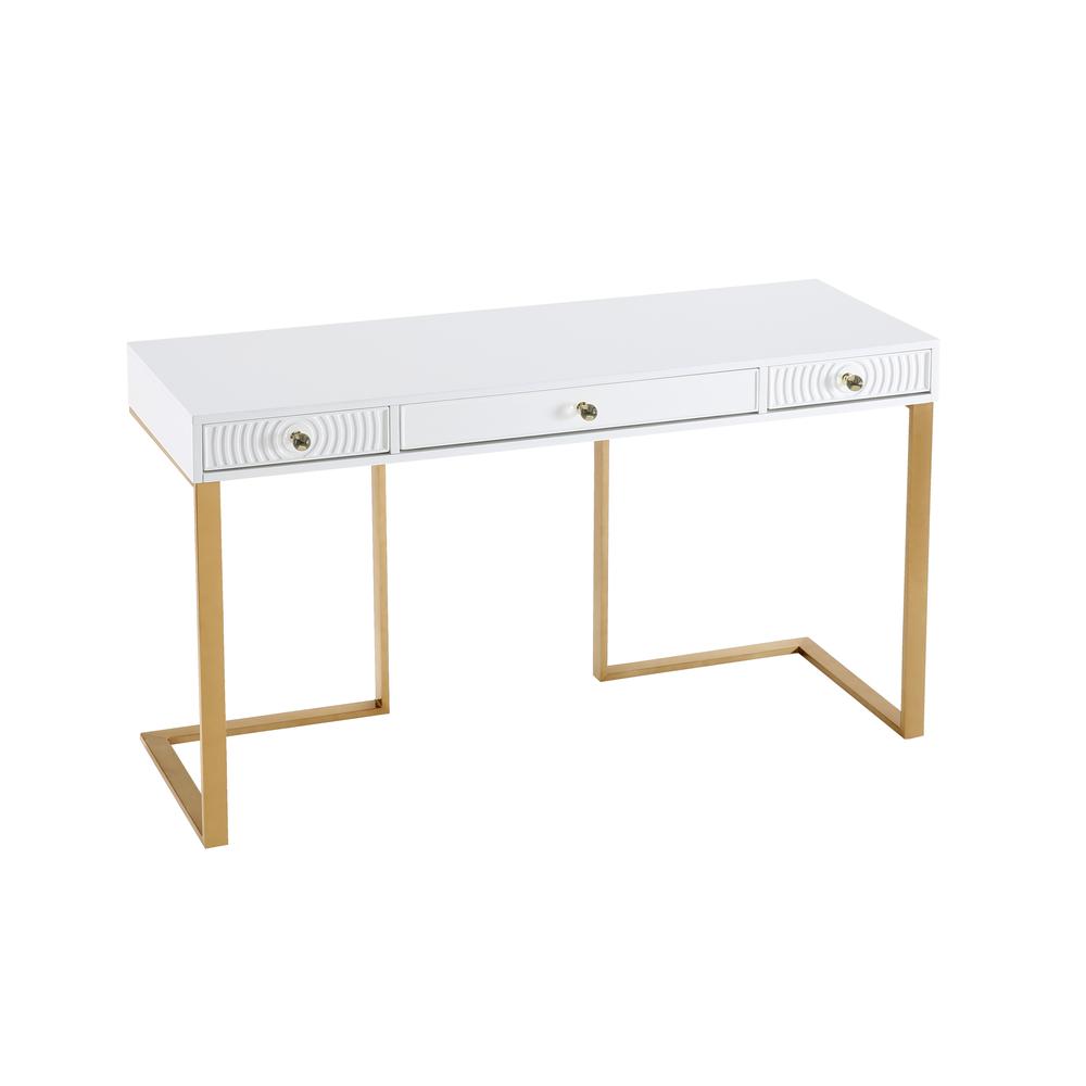 Janie White Lacquer Desk. Picture 6
