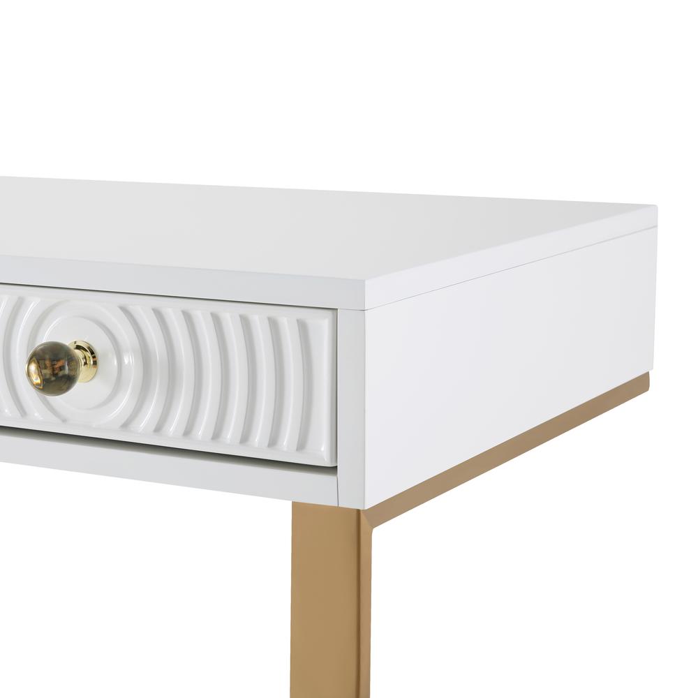 Janie White Lacquer Desk. Picture 7