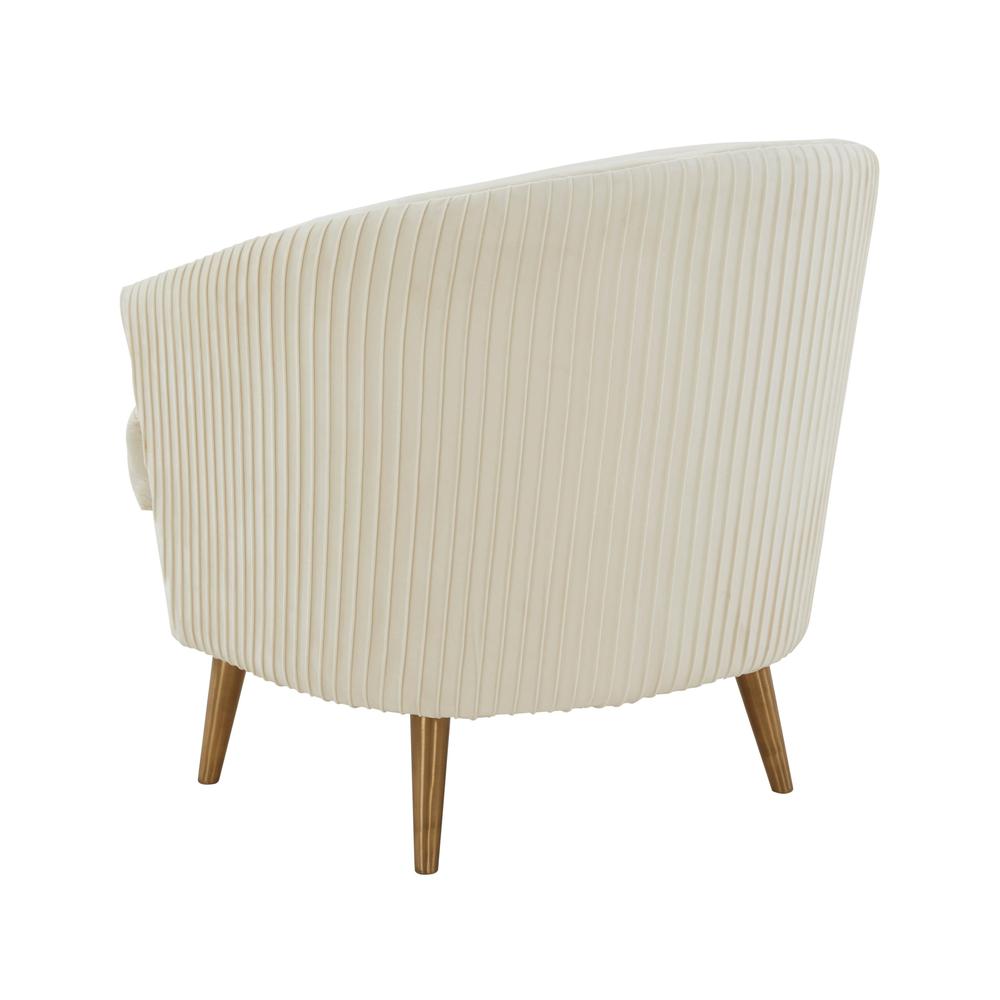 Jules Cream Velvet Accent Chair. Picture 4