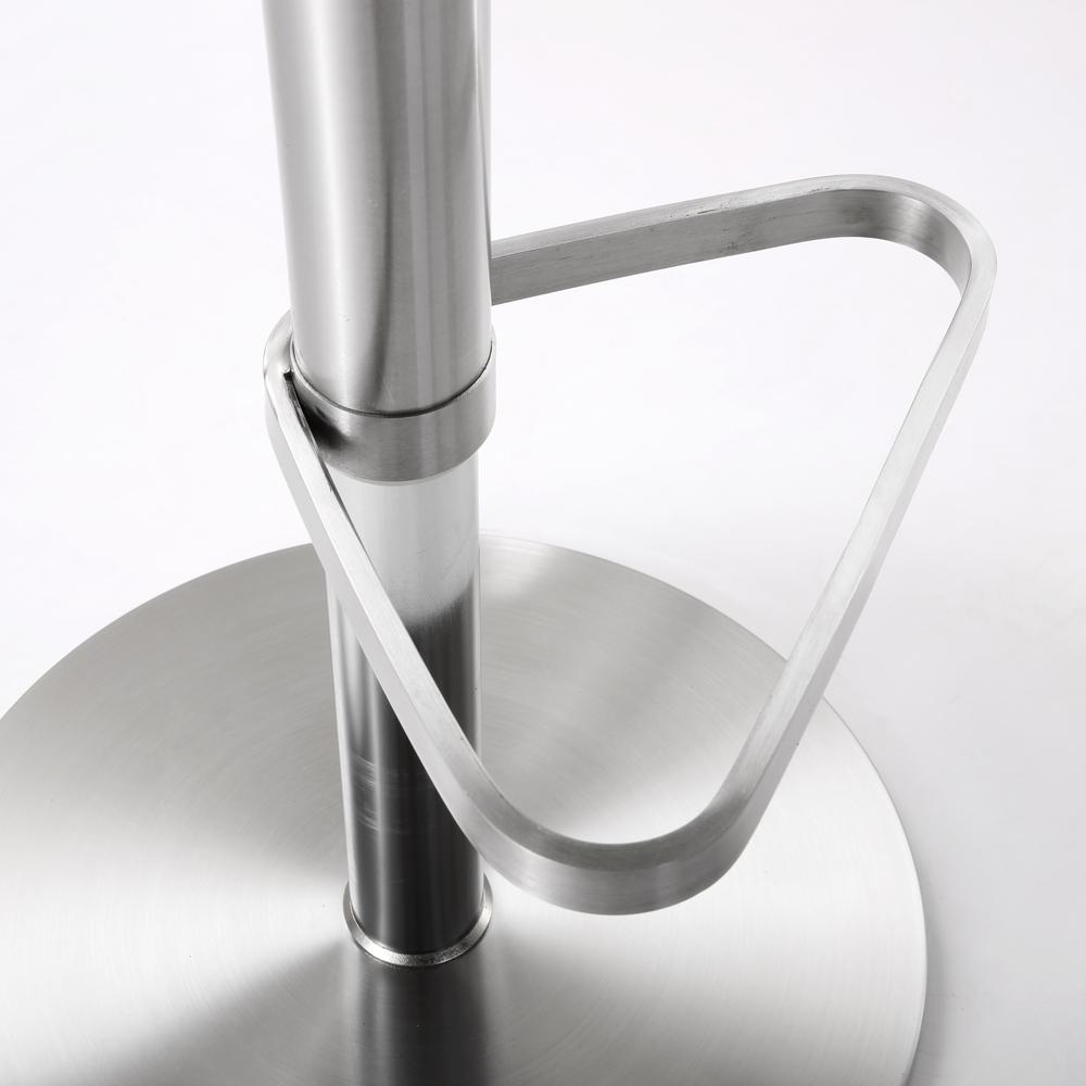 Fano White Steel Adjustable Barstool. Picture 5