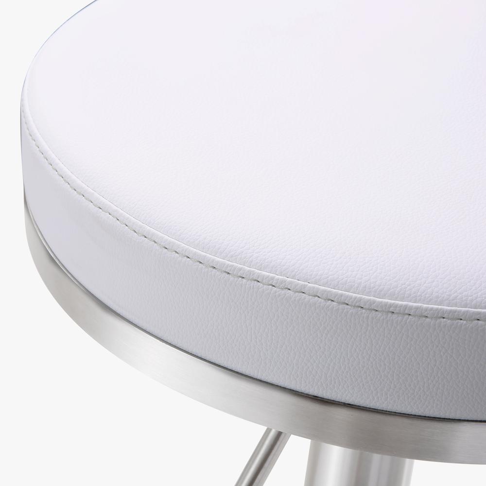 Fano White Steel Adjustable Barstool. Picture 6
