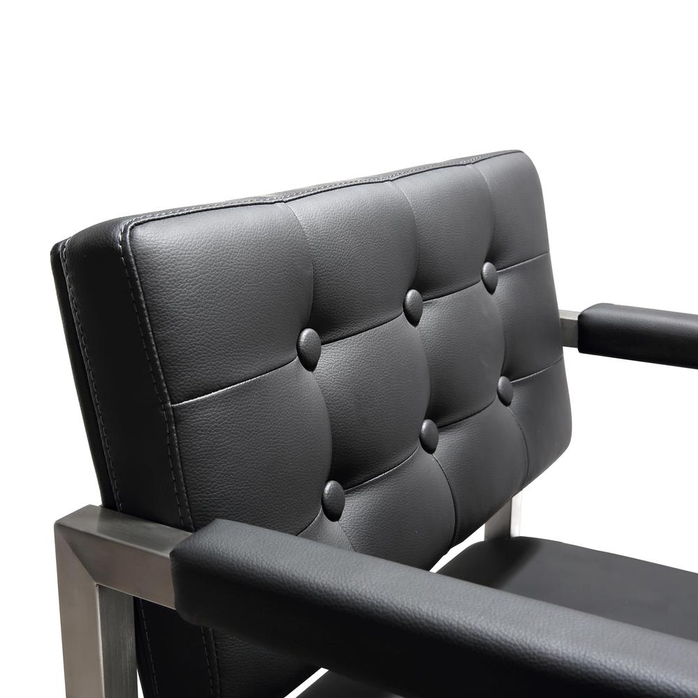 Director Black Steel Counter Stool. Picture 4