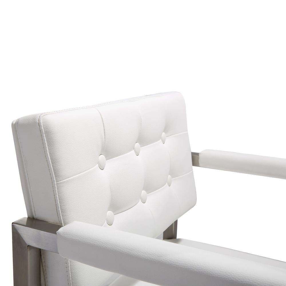 Director White Steel Counter Stool. Picture 5