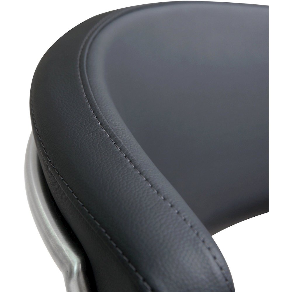 Cosmo Black Steel Barstool. Picture 6