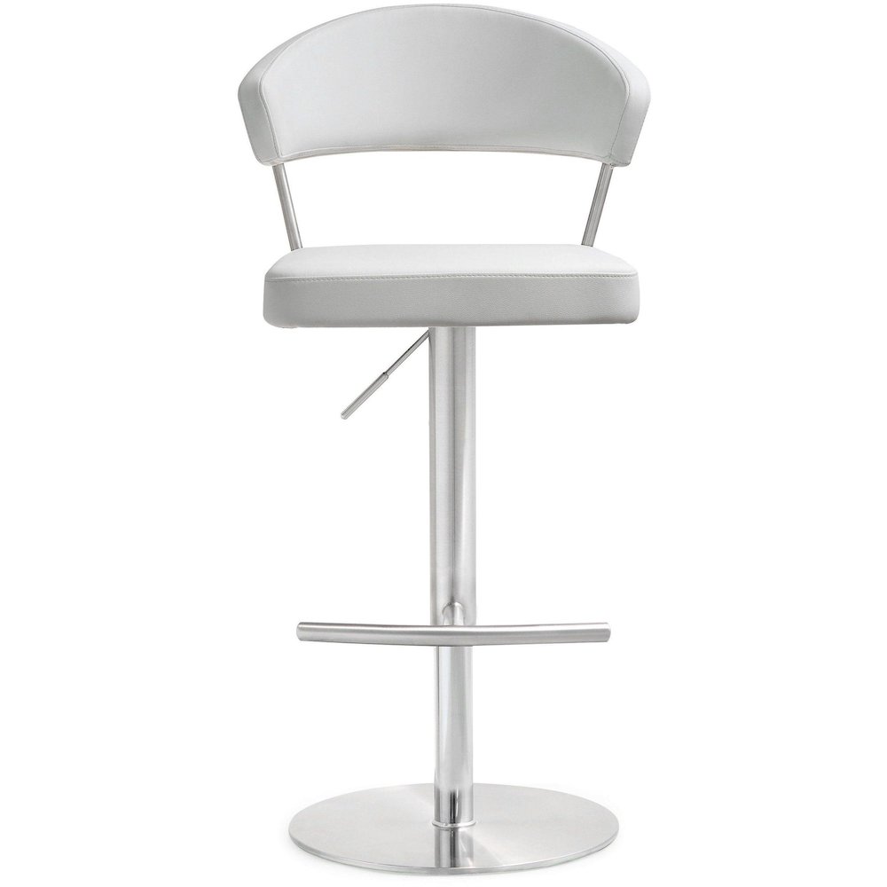 Cosmo White Steel Barstool. Picture 3