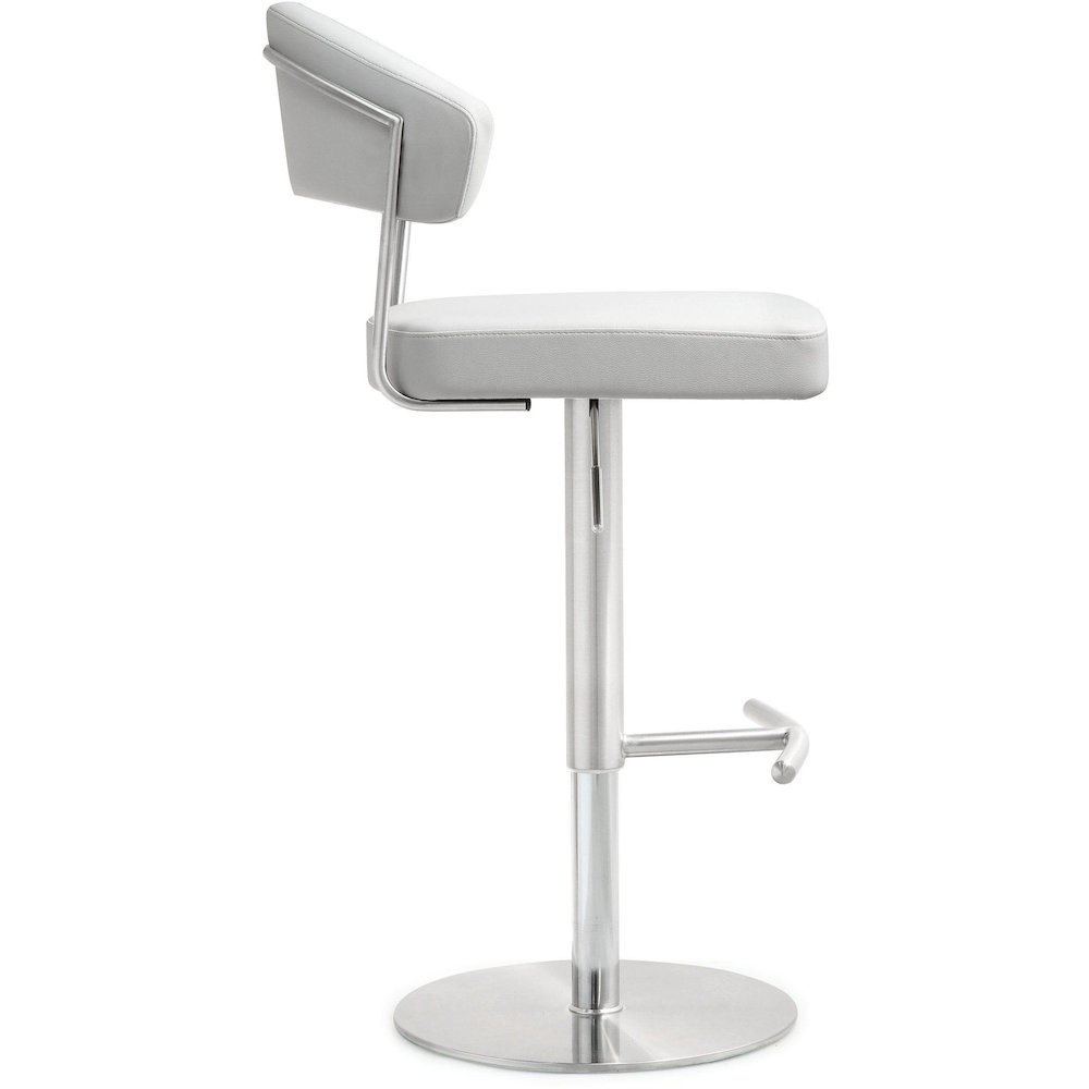 Cosmo White Steel Barstool. Picture 4