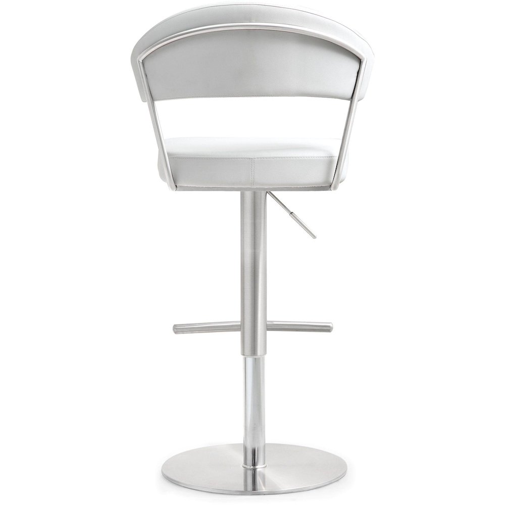 Cosmo White Steel Barstool. Picture 5