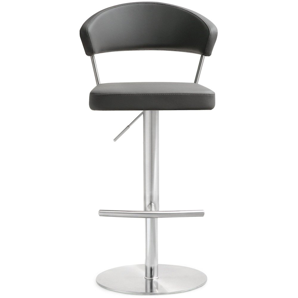 Cosmo Grey Steel Barstool. Picture 3