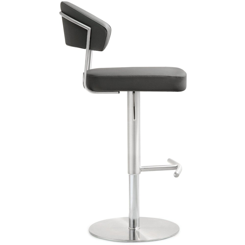 Cosmo Grey Steel Barstool. Picture 4