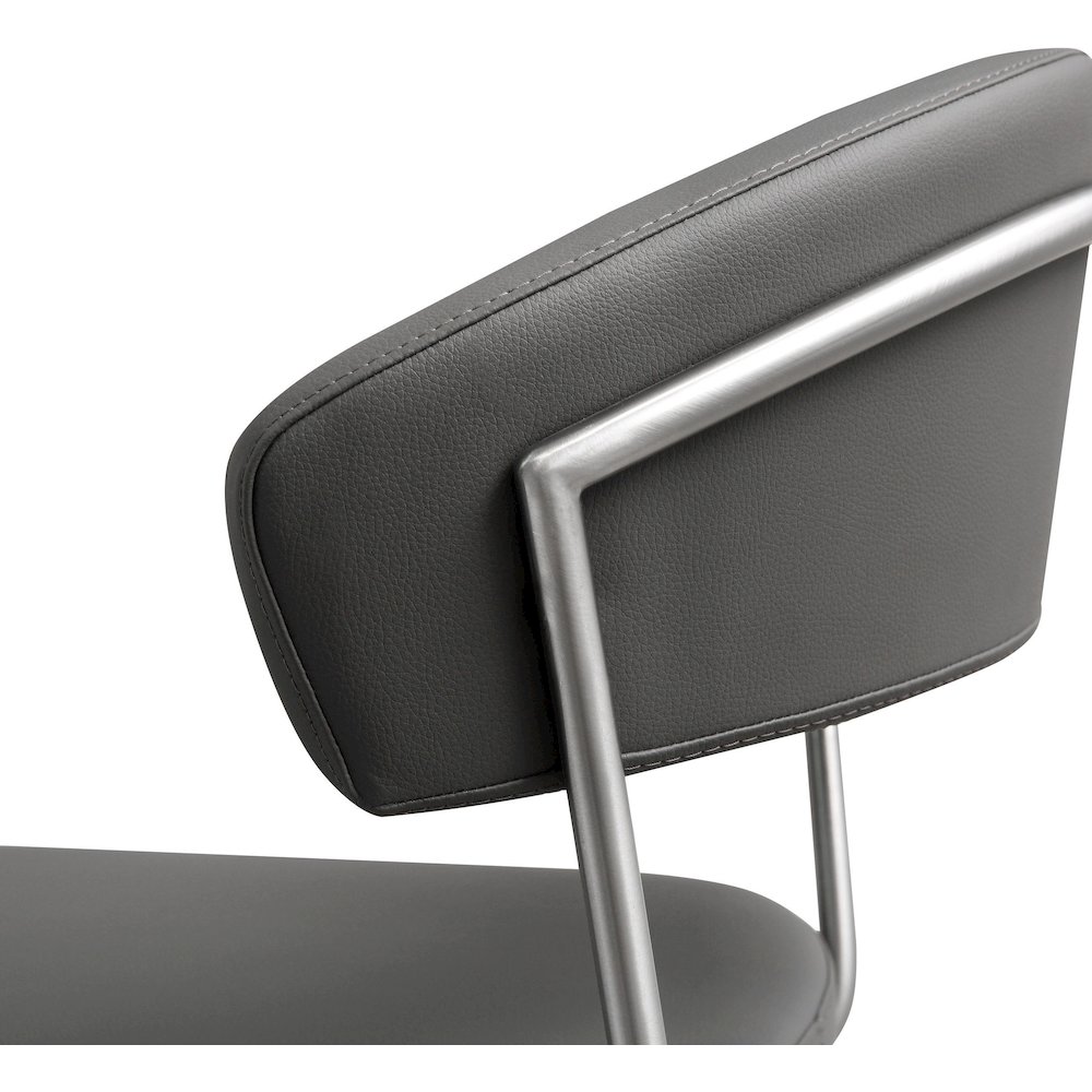 Cosmo Grey Steel Barstool. Picture 6