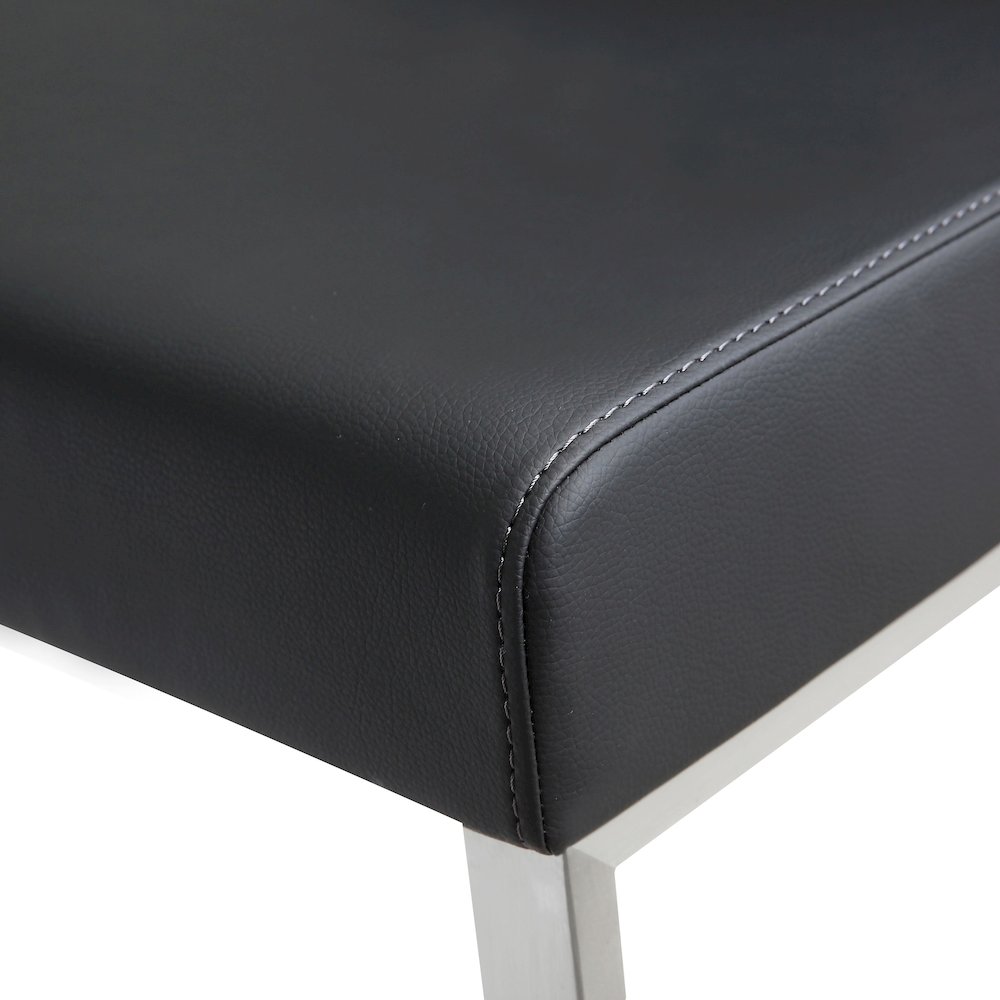 Denmark Black Stainless Steel Counter Stool - Set of 2. Picture 8