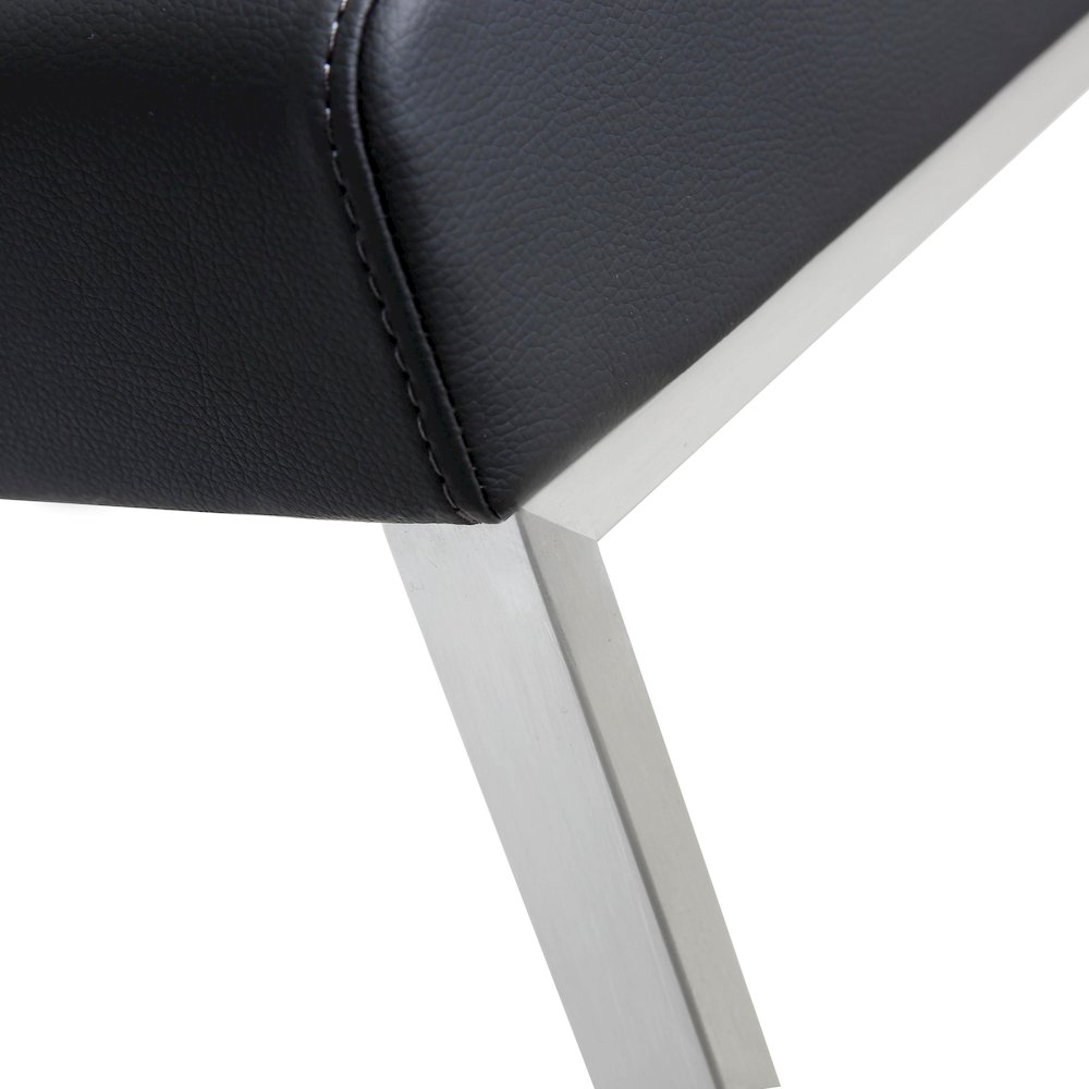 Denmark Black Stainless Steel Barstool - Set of 2. Picture 8