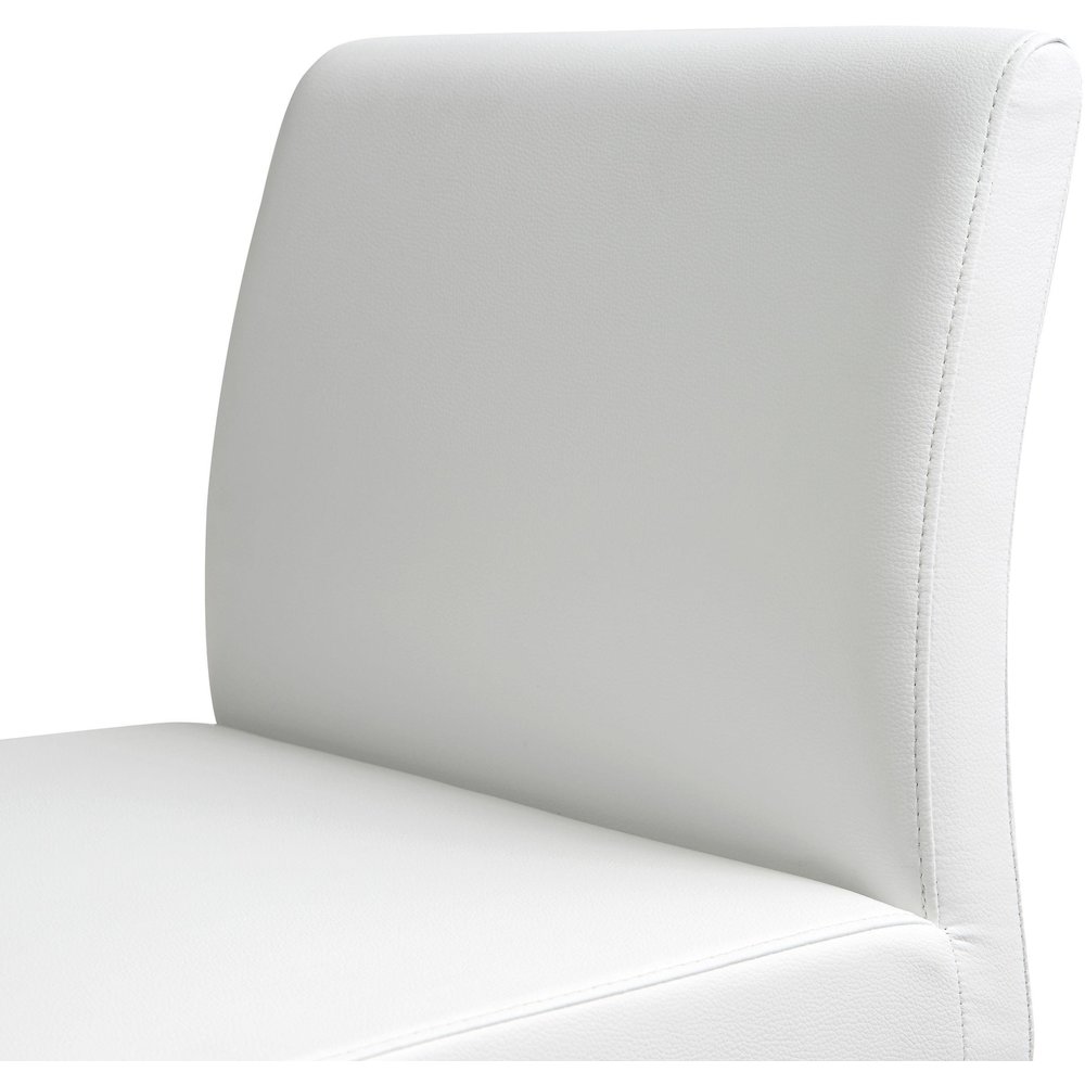 Denmark White Stainless Steel Barstool - Set of 2. Picture 7