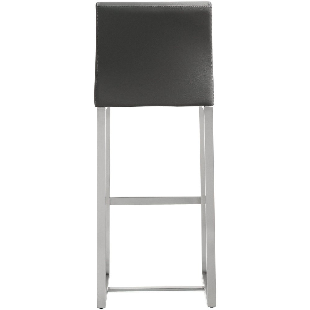 Denmark Grey Stainless Steel Barstool - Set of 2. Picture 5