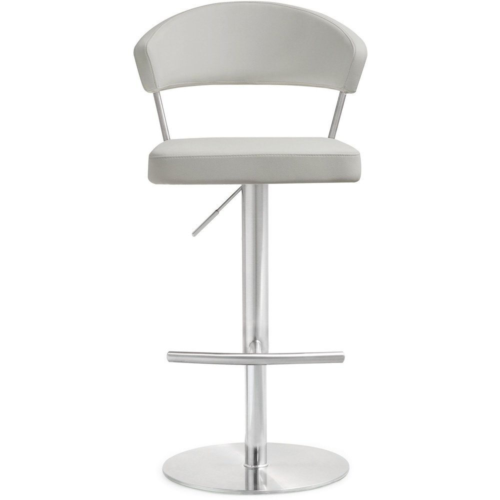 Cosmo Light Grey Steel Barstool. Picture 3