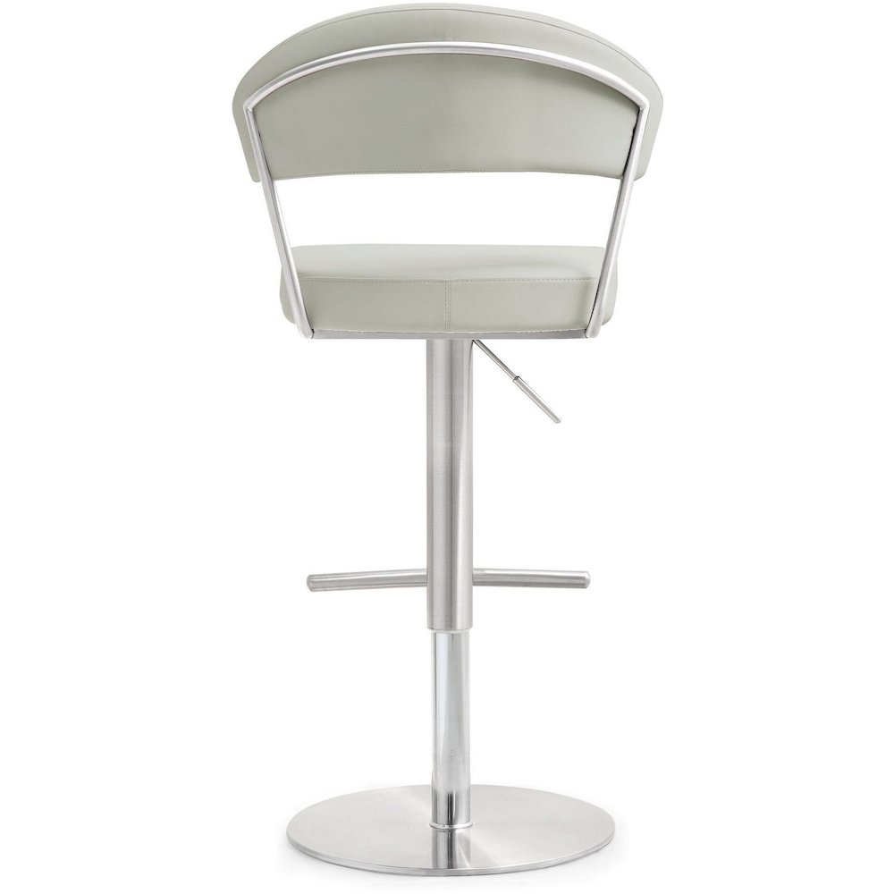Cosmo Light Grey Steel Barstool. Picture 5