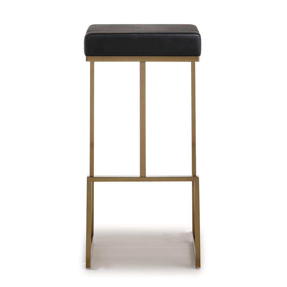 Ferra Black Gold Steel Barstool (Set of 2). Picture 3