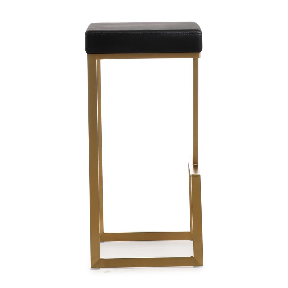 Ferra Black Gold Steel Barstool (Set of 2). Picture 4