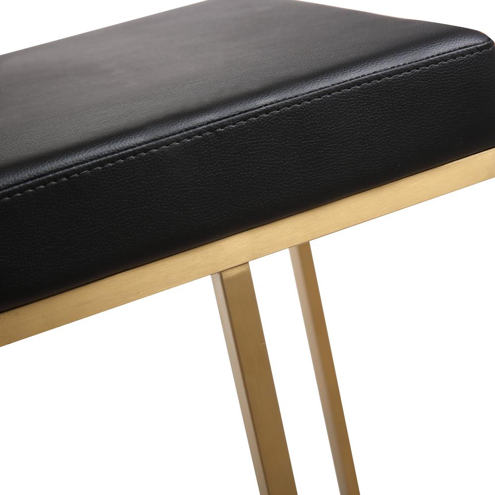 Ferra Black Gold Steel Barstool (Set of 2). Picture 5