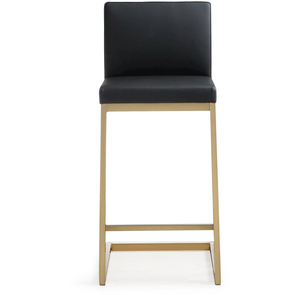 Parma Black Gold Steel Counter Stool - Set of 2. Picture 5