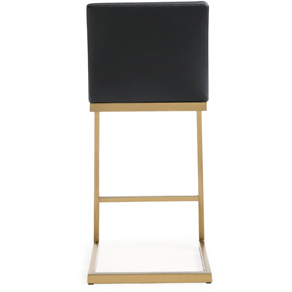 Parma Black Gold Steel Counter Stool - Set of 2. Picture 6