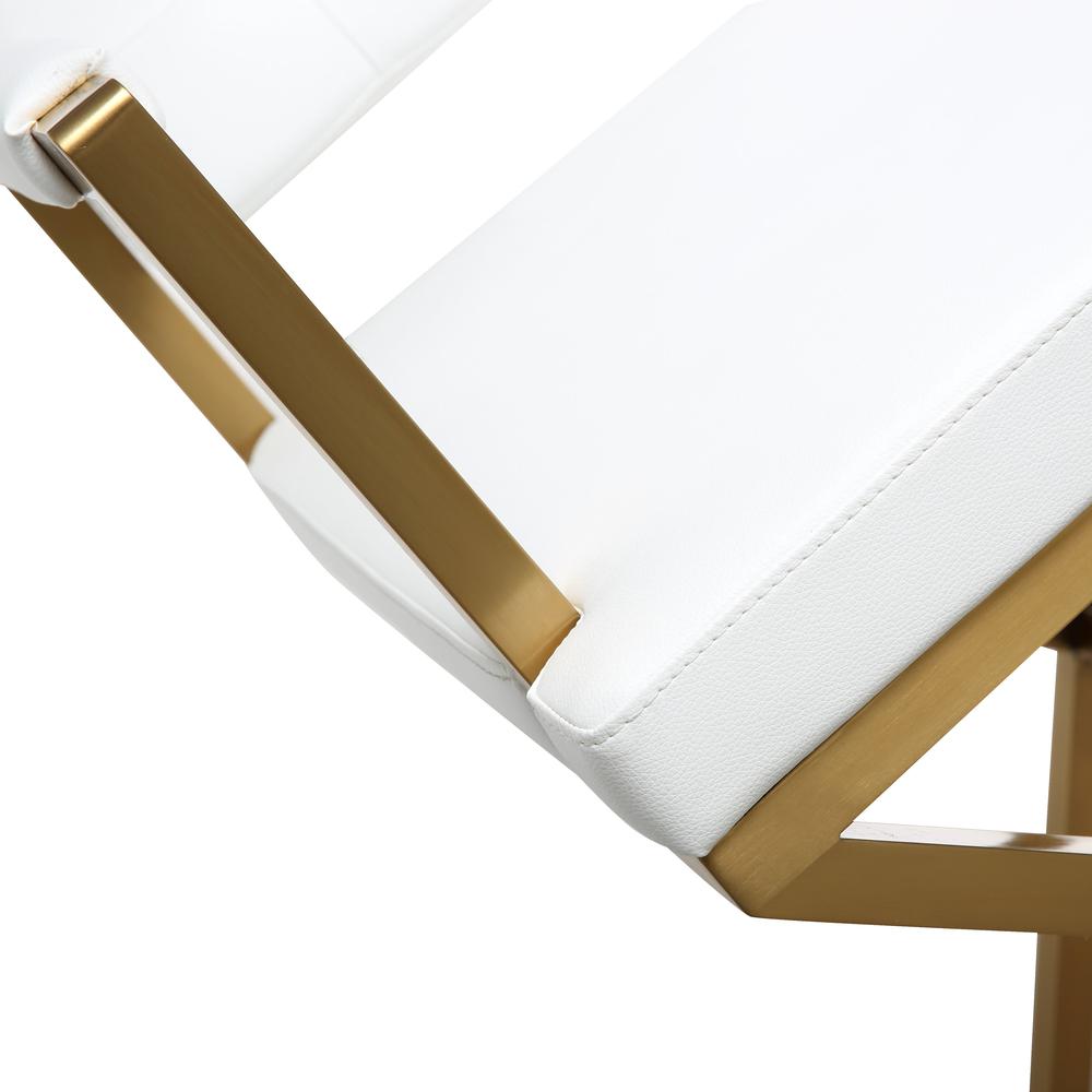 Director White Gold Steel Counter Stool. Picture 6