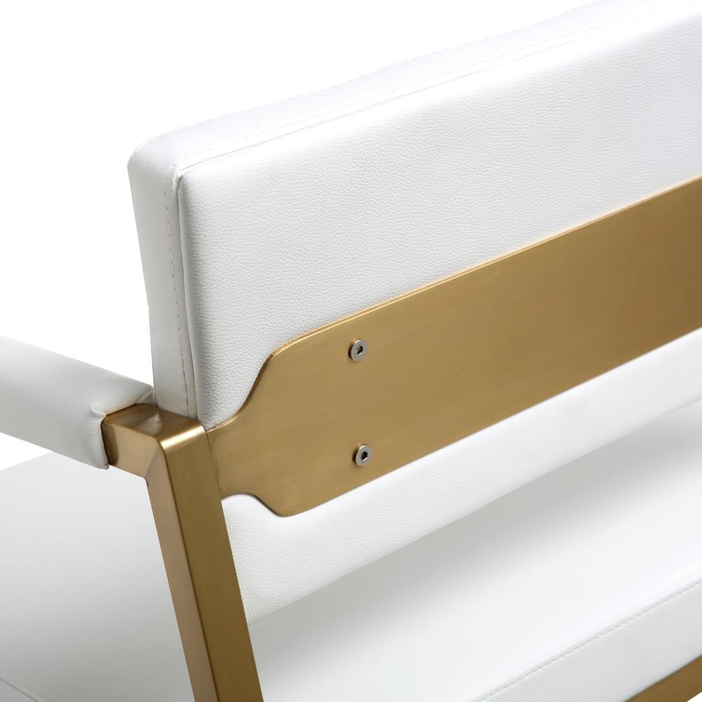Director White Gold Steel Counter Stool. Picture 7