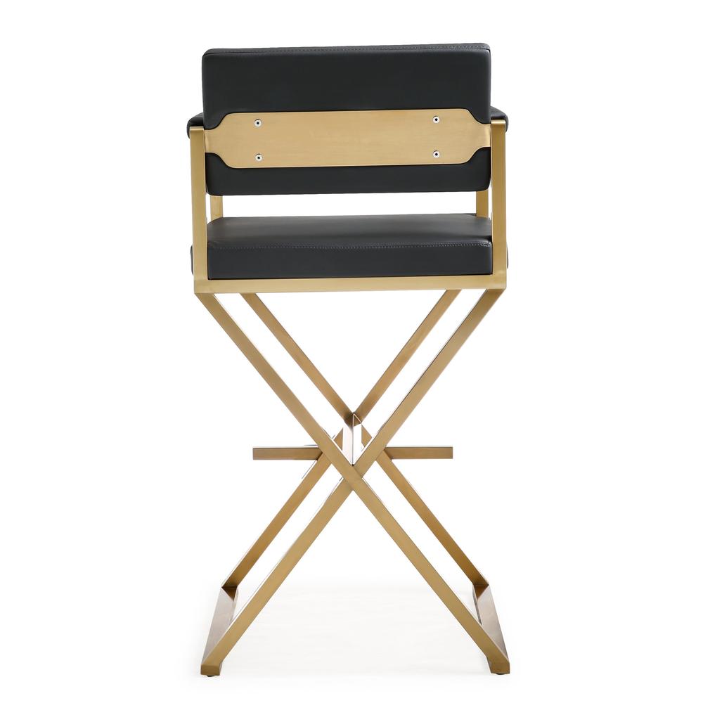 Director Black Gold Steel Barstool. Picture 4