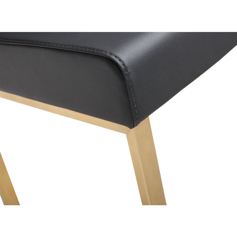 Denmark Black Gold Steel Counter Stool - Set of 2. Picture 6