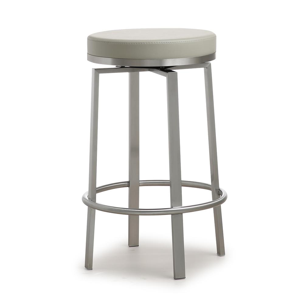 Pratt Grey Swivel Counter Stool - Set of 2. Picture 1
