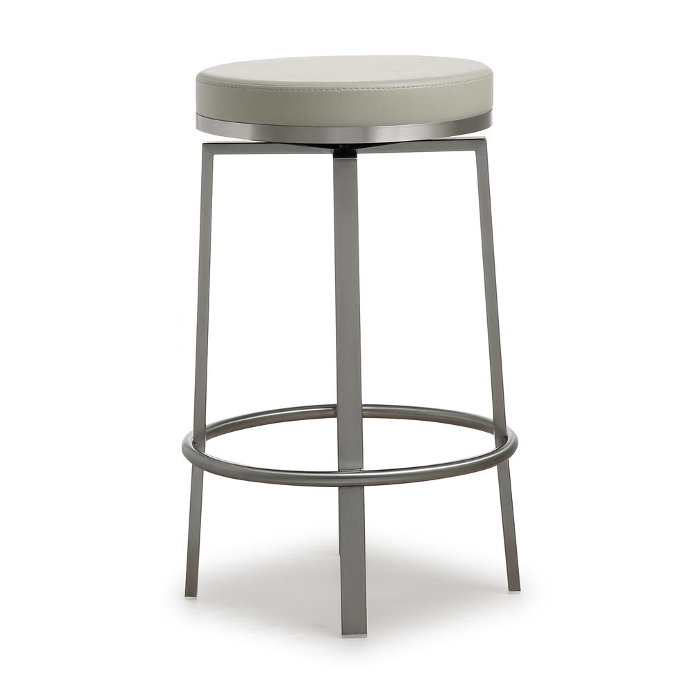 Pratt Grey Swivel Counter Stool - Set of 2. Picture 2