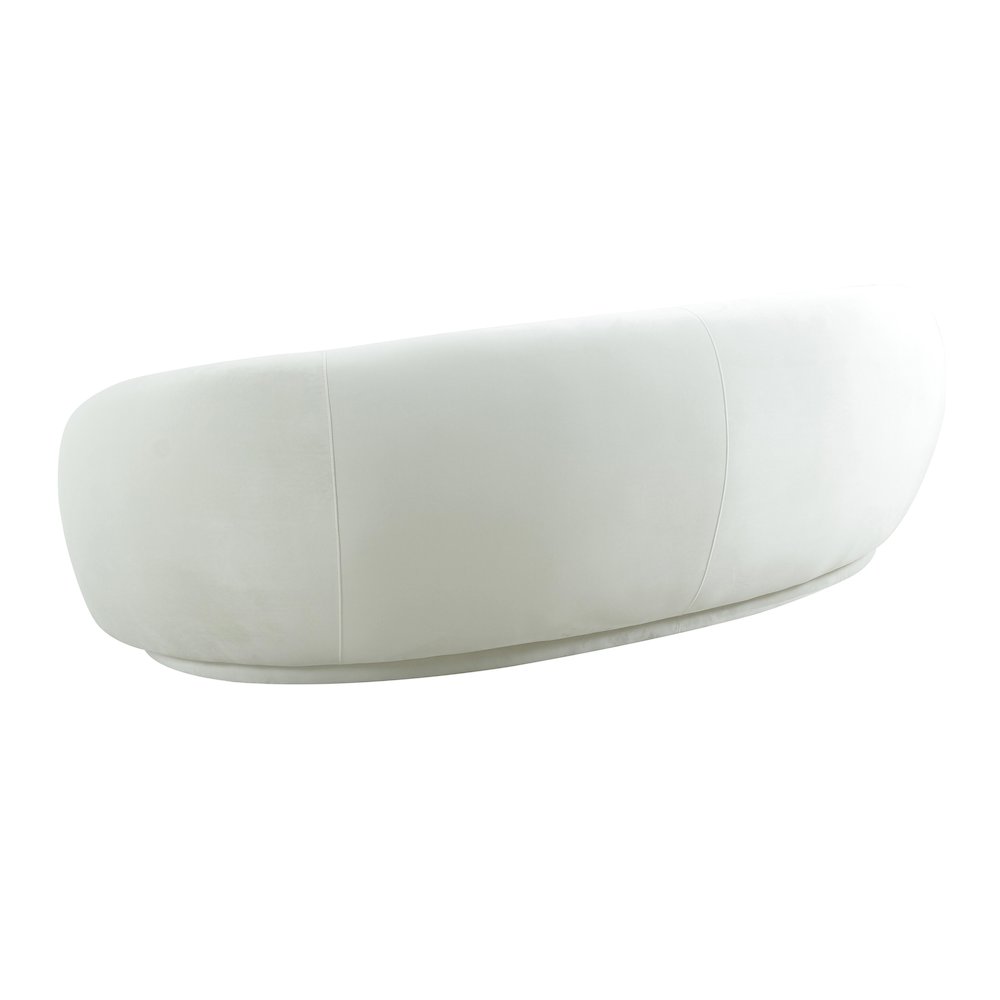 Kendall Cream Velvet Sofa. Picture 4