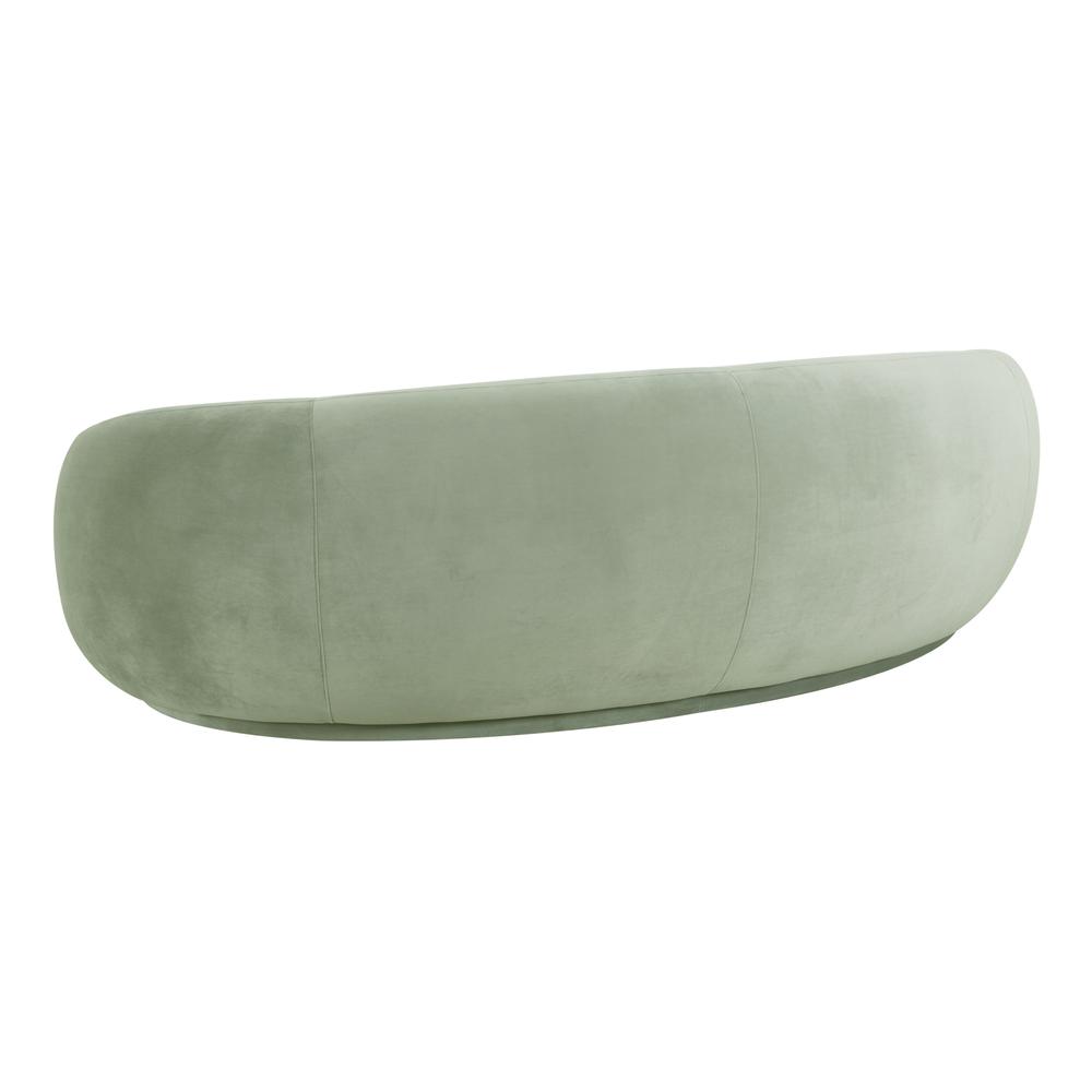 Kendall Moss Green Velvet Sofa. Picture 4
