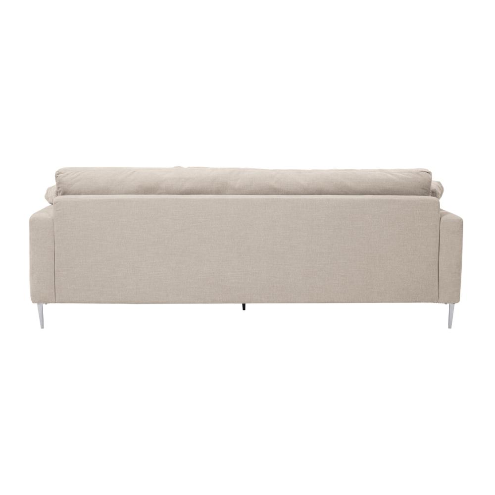 Vari Beige Textured Velvet Lounge Sofa. Picture 4