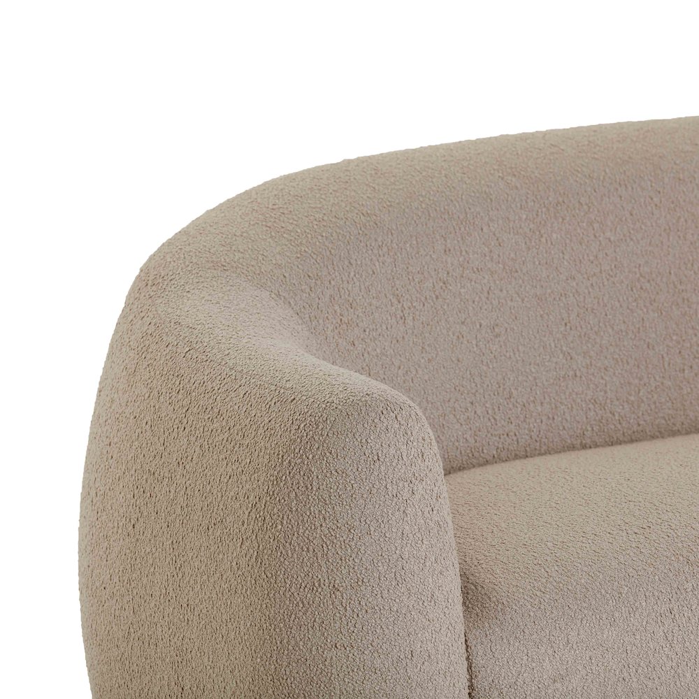 Judy Light Brown Boucle Sofa. Picture 6