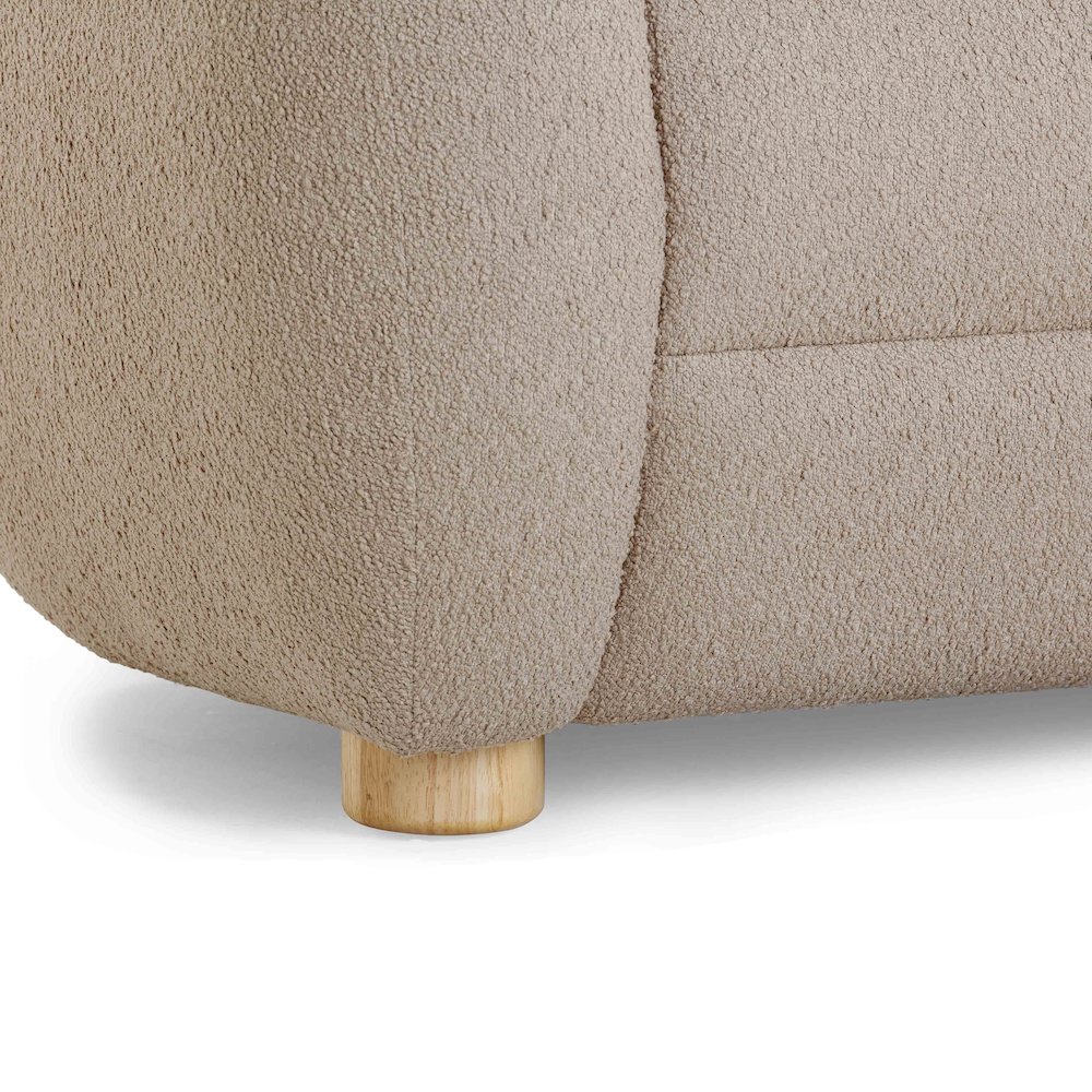 Judy Light Brown Boucle Sofa. Picture 7