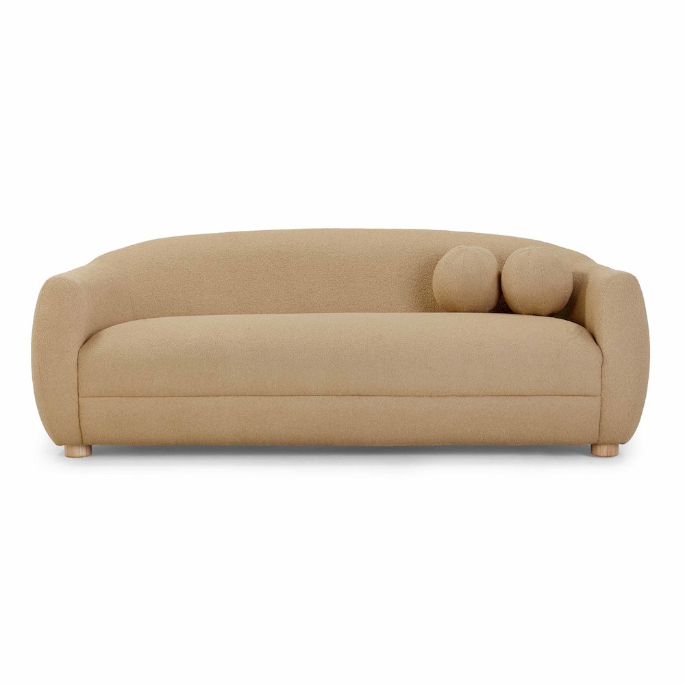 Judy Honey Boucle Sofa. Picture 3