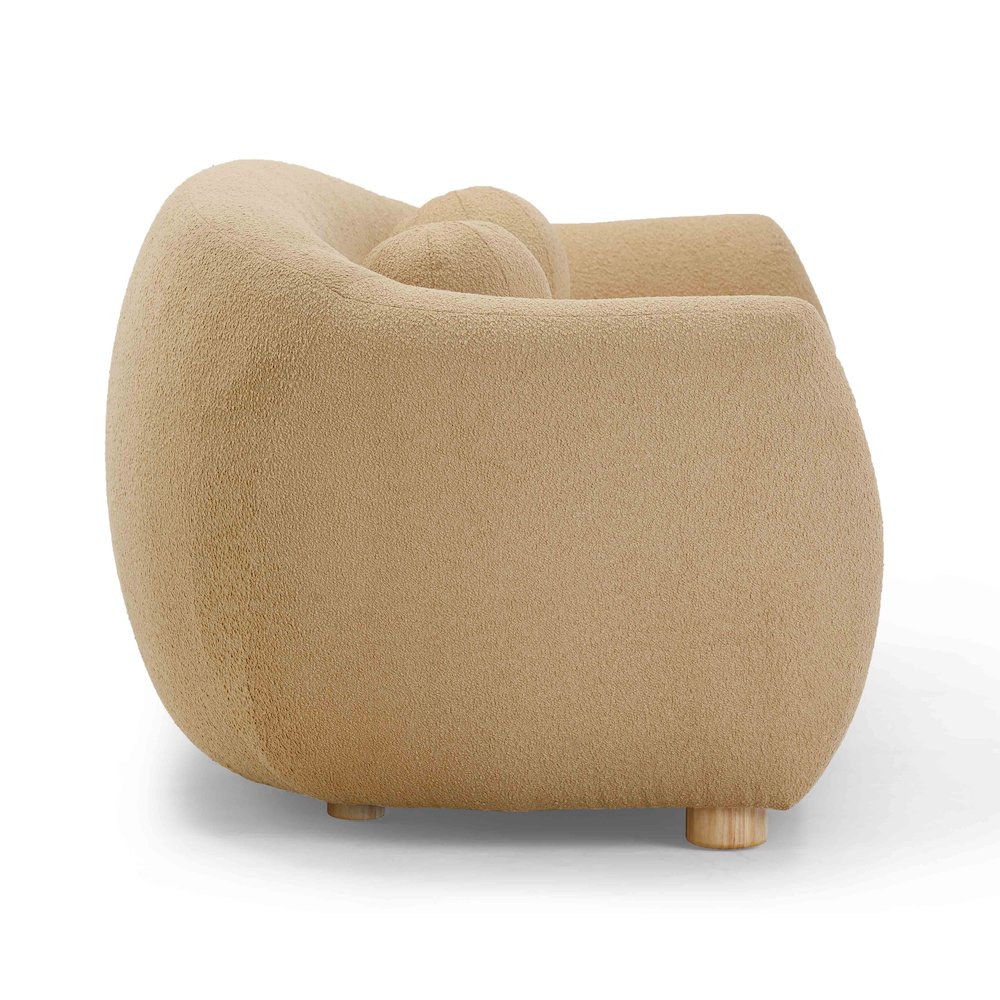 Judy Honey Boucle Sofa. Picture 4
