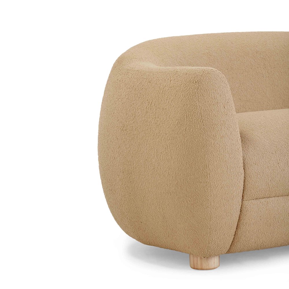 Judy Honey Boucle Sofa. Picture 6