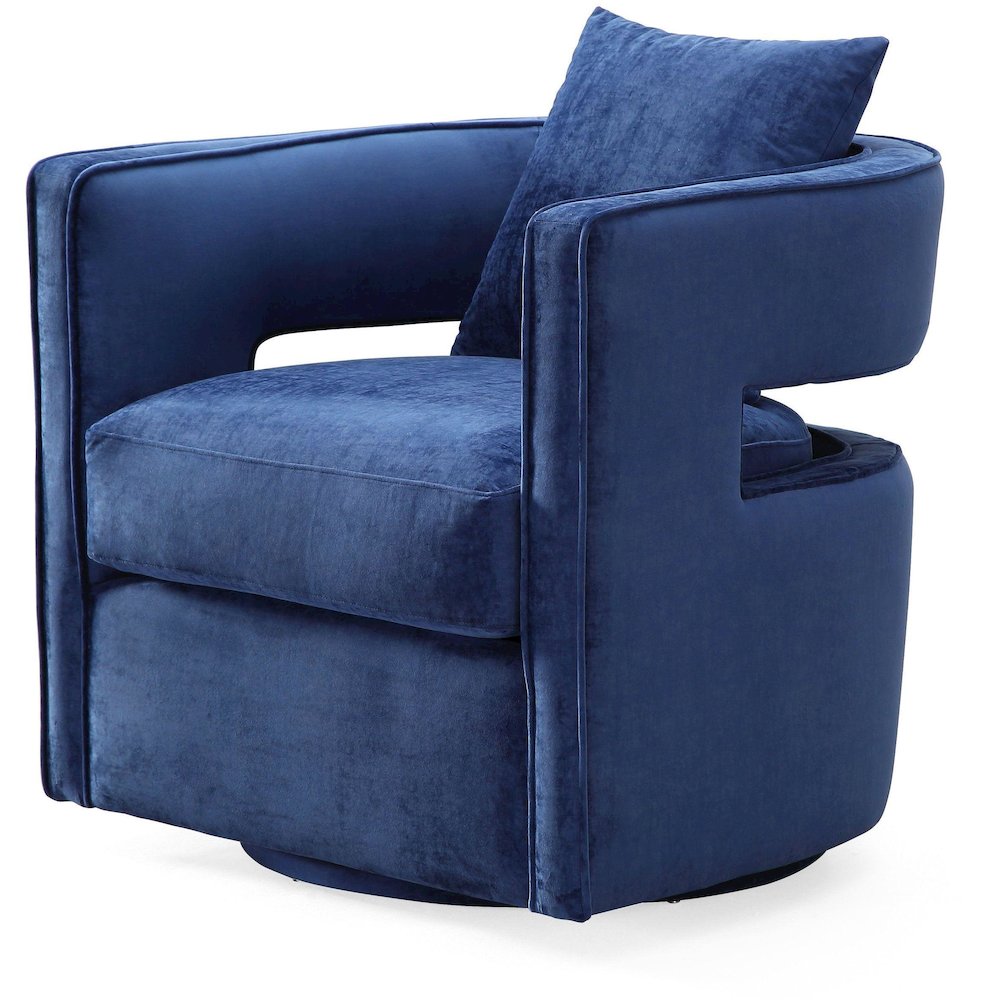 Kennedy Navy Swivel Chair. Picture 3