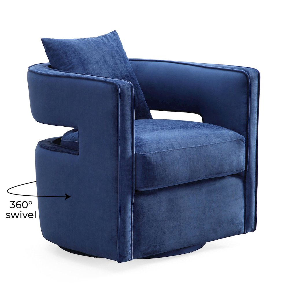 Kennedy Navy Swivel Chair. Picture 6