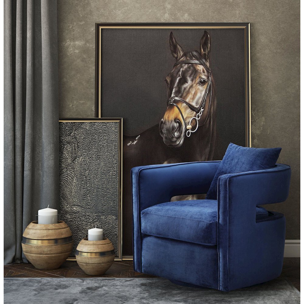 Kennedy Navy Swivel Chair. Picture 8