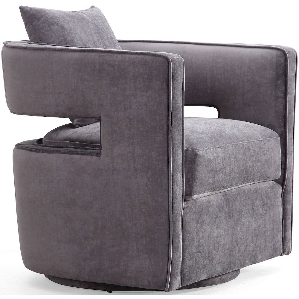 Kennedy Grey Swivel Chair. Picture 4