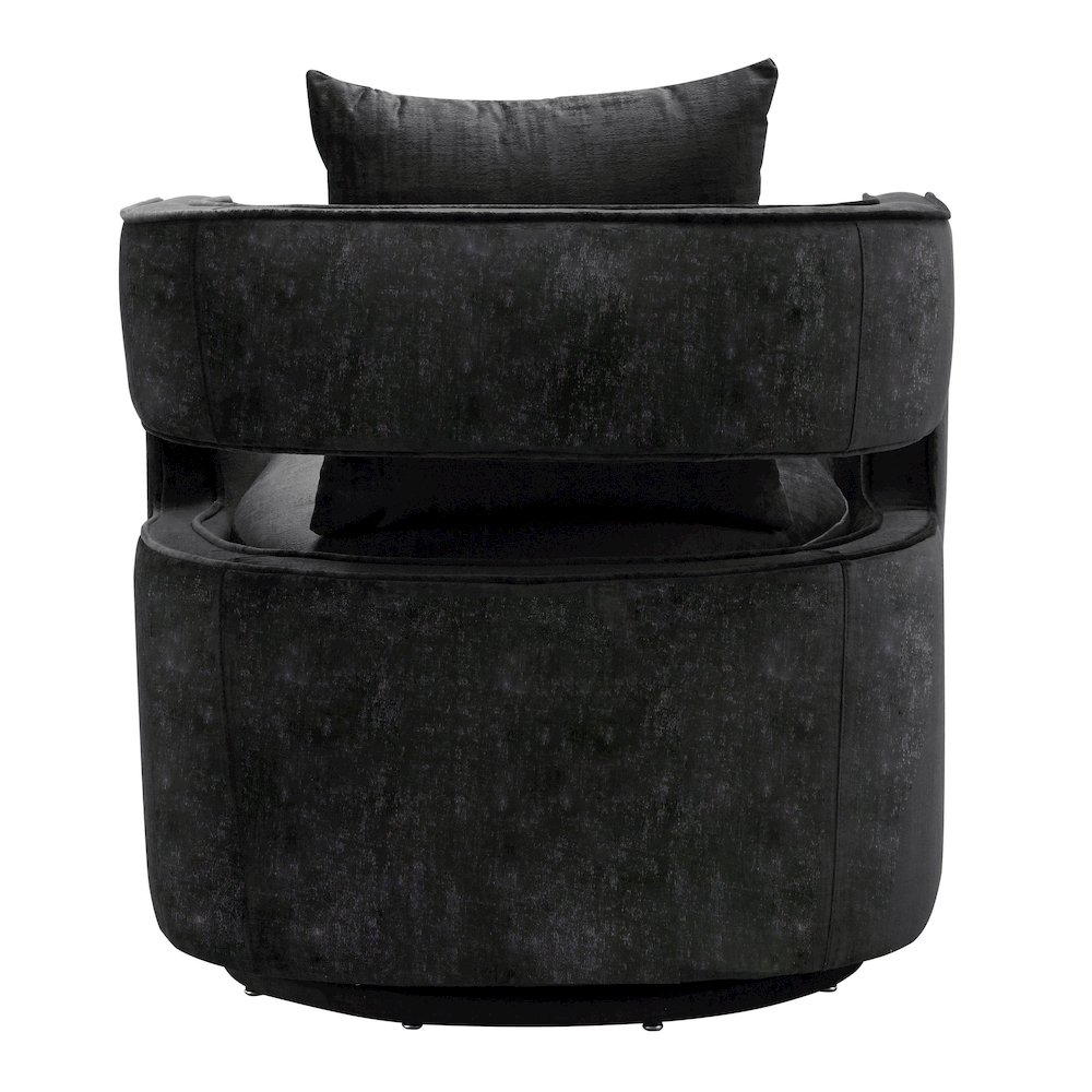 Kennedy Black Swivel Chair. Picture 3
